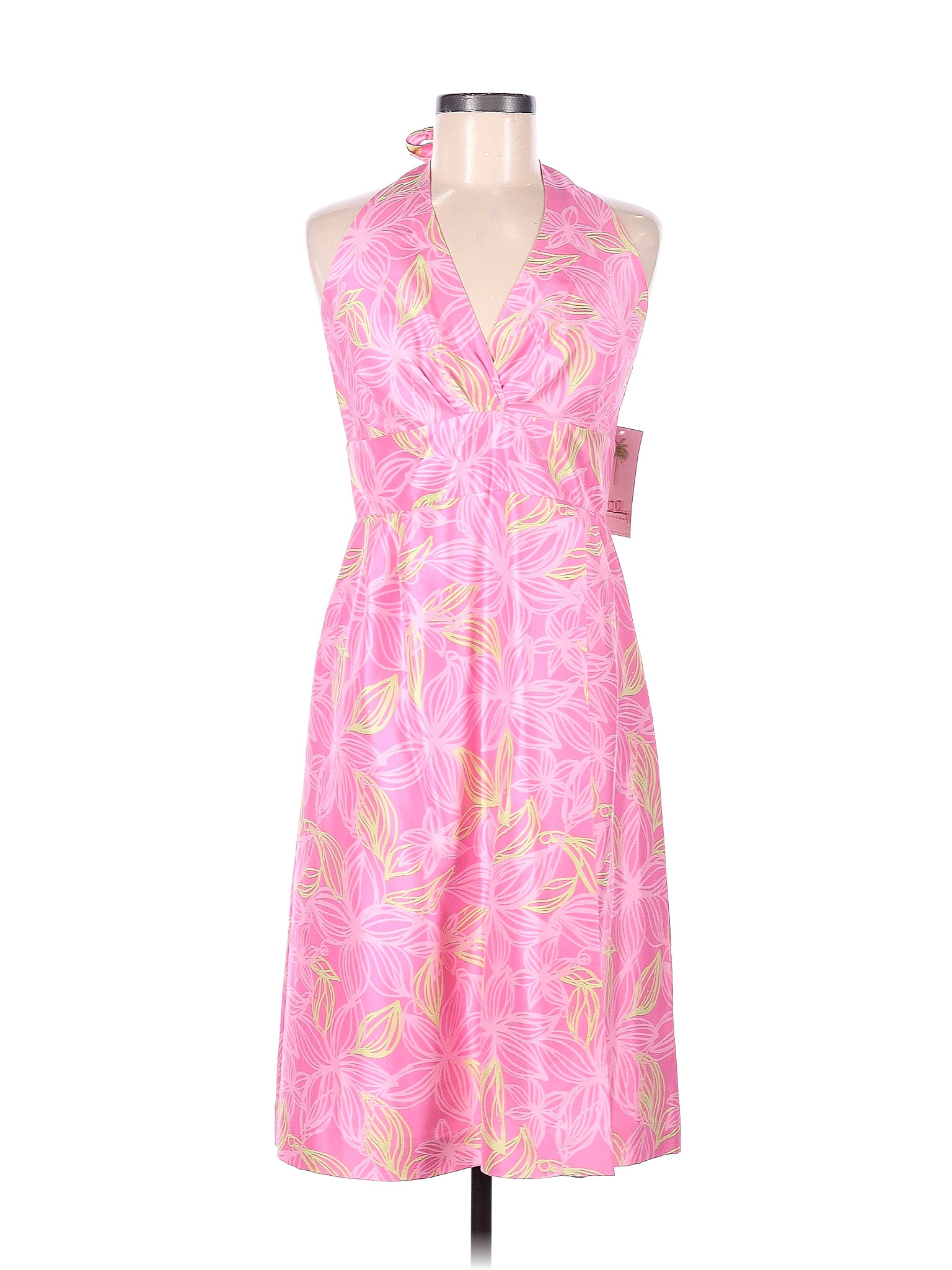 Lilly Pulitzer 100 Silk Pink Cocktail Dress Size 8 71 Off Thredup