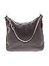Coach 100% Leather Solid Brown Gray Leather Shoulder Bag One Size - photo 1