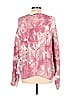 525 America 100% Cotton Color Block Tie-dye Multi Color Pink Pullover Sweater Size L - photo 2