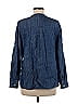 Tommy Bahama 100% Tencel Solid Blue Long Sleeve Button-Down Shirt Size M - photo 2
