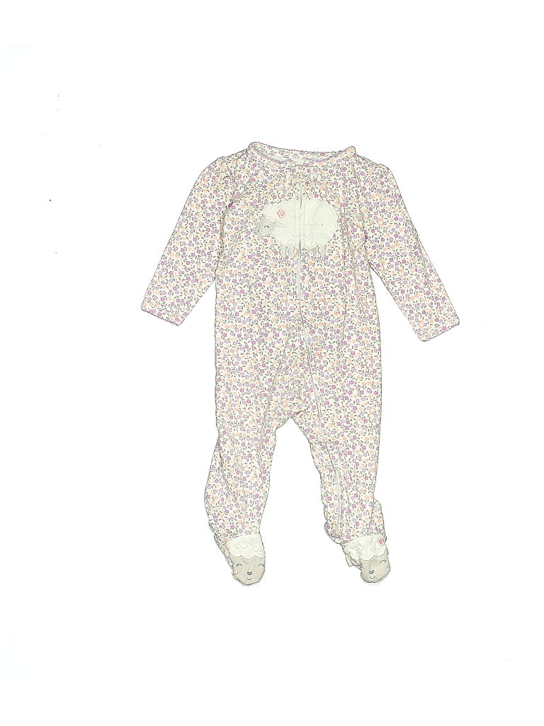 Just One You Made by Carter's 100% Cotton Ivory Long Sleeve Outfit Size 9 mo - photo 1