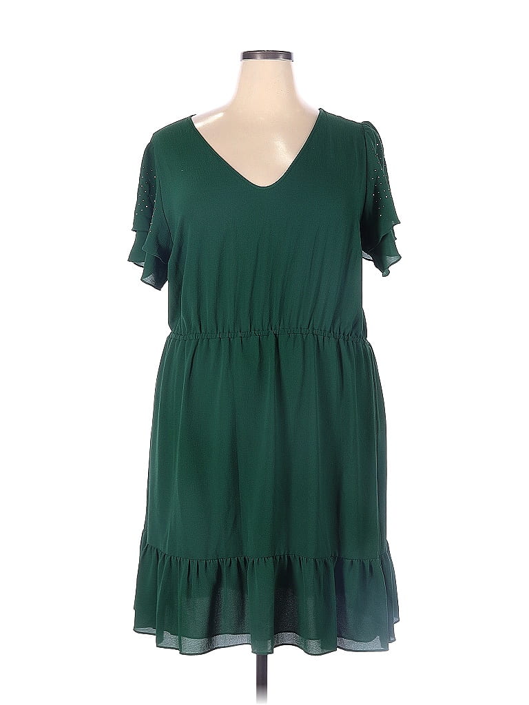 MICHAEL Michael Kors Solid Green Casual Dress Size 2X (Plus) - 59% off ...