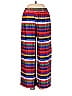 Lucy Paris 100% Polyester Stripes Multi Color Red Casual Pants Size M - photo 1