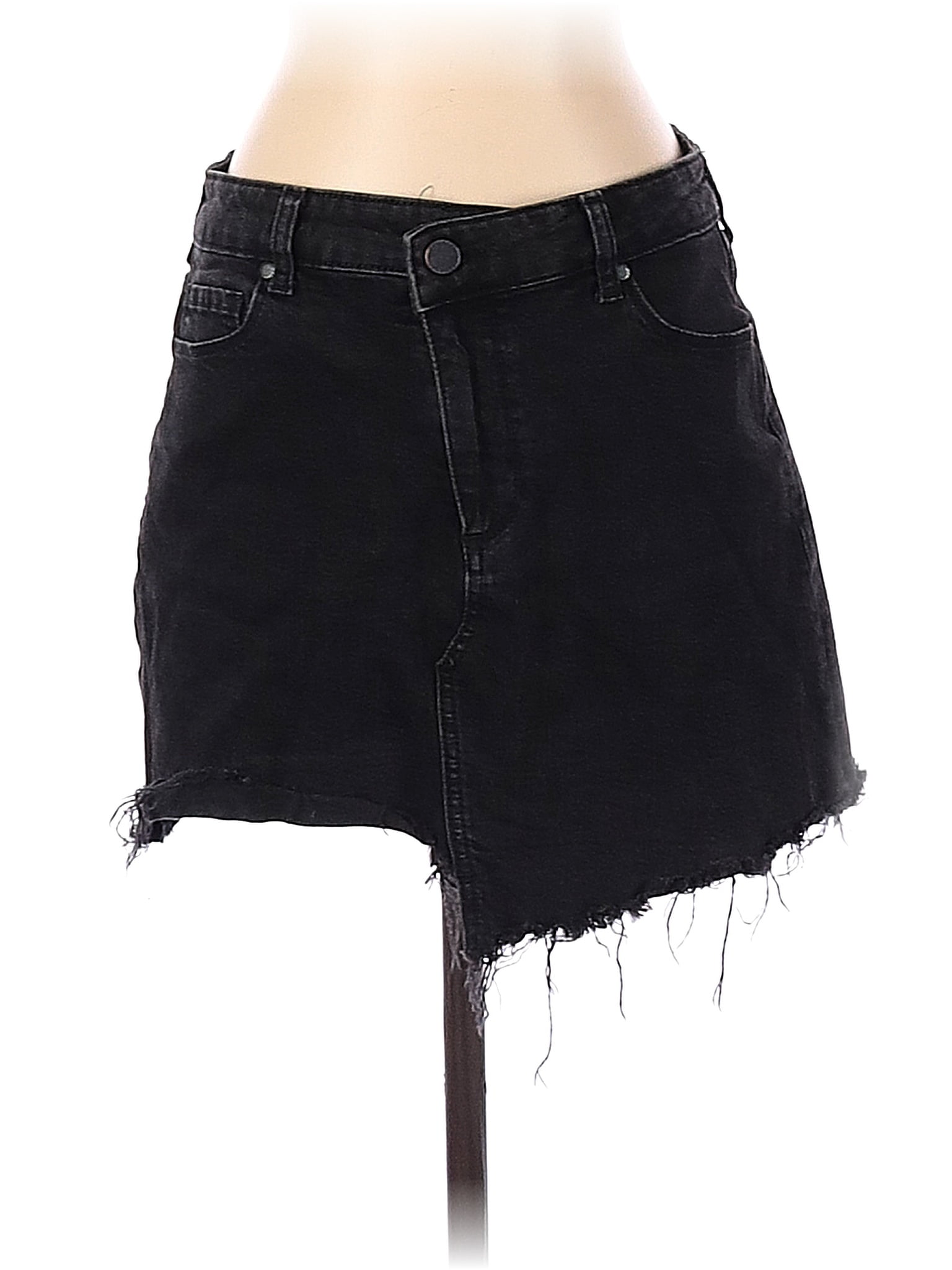 Paige Black Denim Skirt 27 Waist - 85% off | thredUP