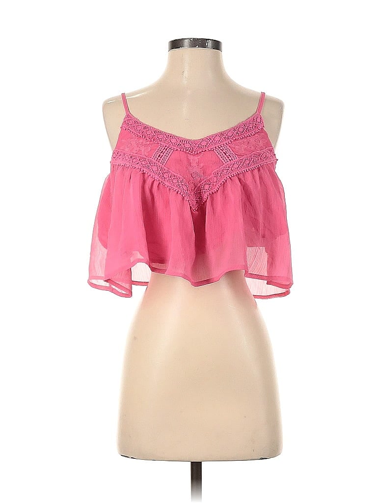 Unbranded 100% Polyester Pink Sleeveless Top Size XS - photo 1