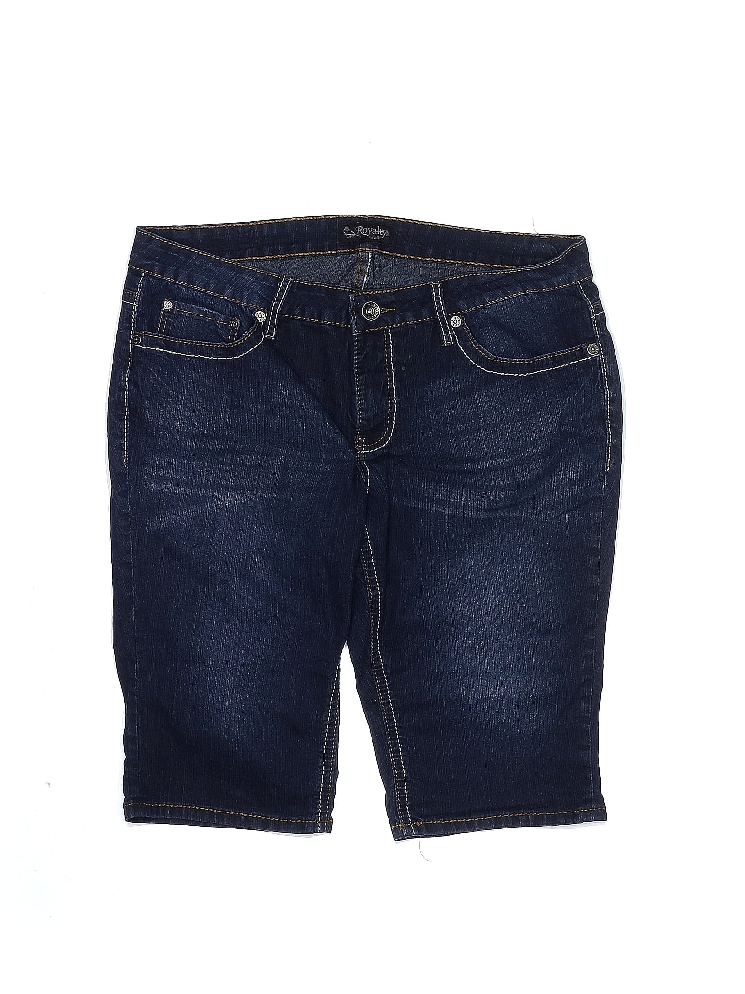 ROYALTY Solid Blue Denim Shorts Size 16 36 Off ThredUp royalty-solid-blue-denim-shorts-size-16-36-off-thredup