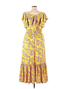 Sachin + Babi Yellow Flutter Sleeve Floral Dress (view 2)
