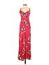 Express 100% Rayon Floral Motif Red Casual Dress Size XS - photo 1