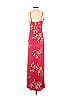 Express 100% Rayon Floral Motif Red Casual Dress Size XS - photo 2