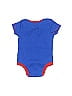 Marvel Color Block Red Blue Short Sleeve Onesie Size 6-9 mo - photo 2
