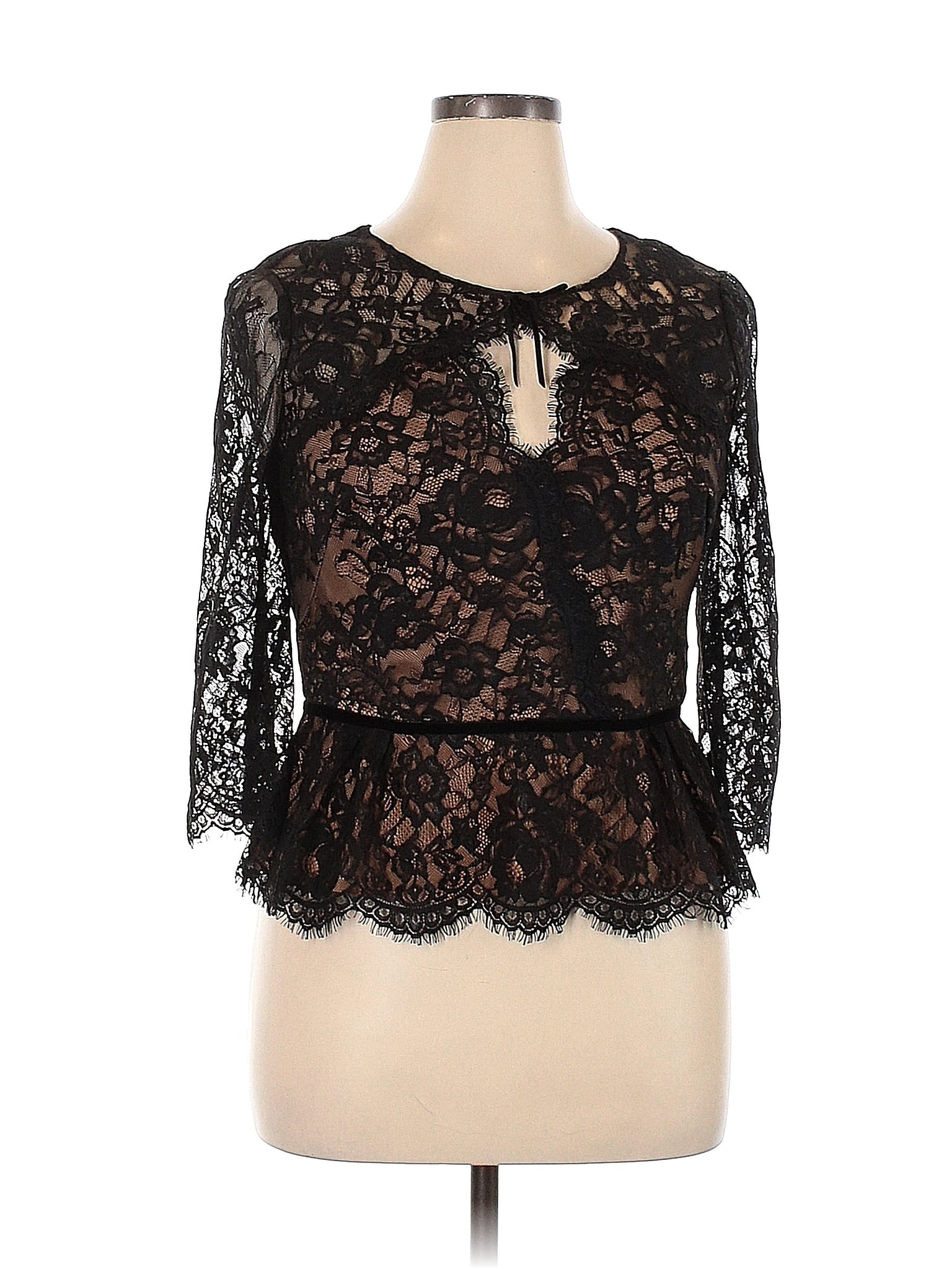 MARCHESA notte Black Long Sleeve Top Size 14 - 78% off | thredUP