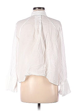 Zara 3/4 Sleeve Button-Down Shirt (view 2)