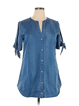 Unbranded Short Sleeve Button-Down Shirt (view 1)
