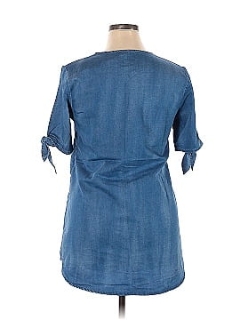 Unbranded Short Sleeve Button-Down Shirt (view 2)