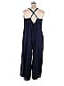 Fame And Partners 100% Polyester Solid Navy Blue Isabella Jumpsuit Size 22 (Plus) - photo 2
