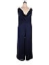 Fame And Partners 100% Polyester Solid Navy Blue Isabella Jumpsuit Size 22 (Plus) - photo 1