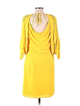 Halston Cape Sleeve Open Back Dress (view 2)