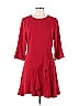 Slate & Willow Solid Red Crimson Red Ruffle Dress Size 10 - photo 1