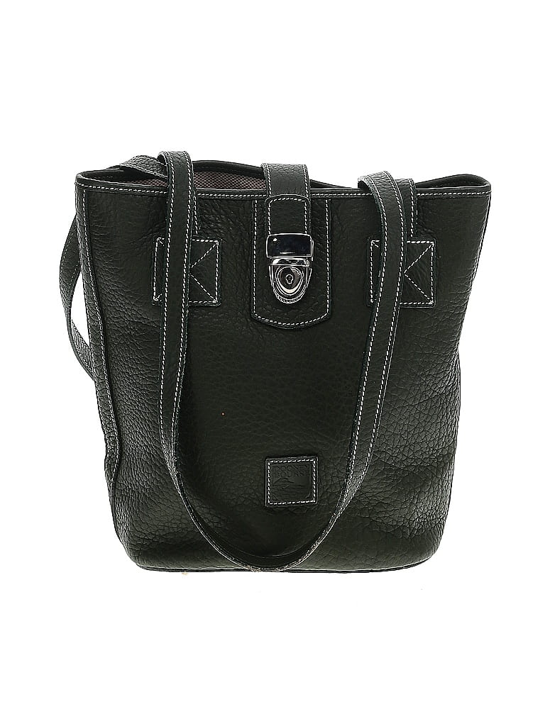 Dooney & Bourke 100% Leather Solid Black Leather Shoulder Bag One Size - photo 1