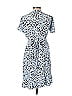 Seraphine 100% Viscose Leopard Print Blue Casual Dress Size 12 (Maternity) - photo 2