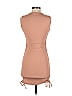 Boohoo 100% Polyester Solid Tan Casual Dress Size 4 - photo 2