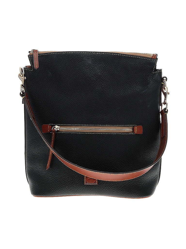 Dooney & Bourke 100% Leather Solid Black Leather Shoulder Bag One Size - photo 1