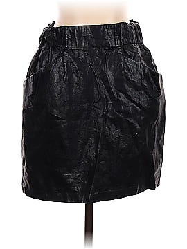 Zara Basic Faux Leather Skirt (view 1)