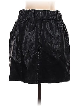 Zara Basic Faux Leather Skirt (view 2)