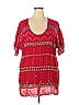 Johnny Was 100% Rayon Red Casual Dress Size XXL - photo 1