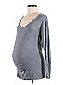 Liz Lange Maternity for Target Marled Gray Long Sleeve T-Shirt Size M (Maternity) - photo 1