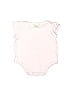 First Impressions 100% Cotton Solid Pink Short Sleeve Onesie Size 3-6 mo - photo 1