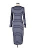Gap Stripes Gray Casual Dress Size M (Petite) - photo 2