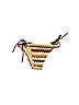 Assorted Brands Chevron-herringbone Yellow Tan Swimsuit Bottoms Size L - photo 1