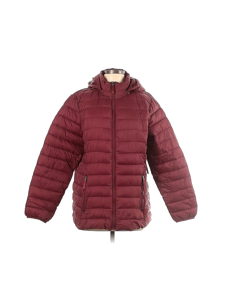 Veste St. John's Bay En Faux Daim Marron Avec Capuche - Taille XL, Occasion Parfait État
