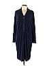 Belle By Kim Gravel Solid Navy Blue Casual Dress Size XL - photo 1