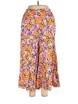 Something Navy Floral Wide Leg Pants (view 1)
