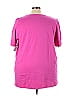 Catherines Solid Pink Short Sleeve T-Shirt Size 3X (Plus) - photo 2