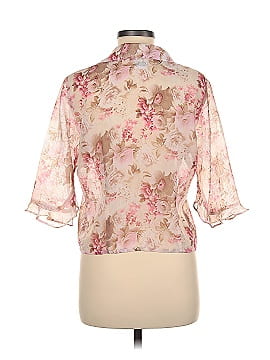 K Petite Collection 3/4 Sleeve Blouse (view 2)