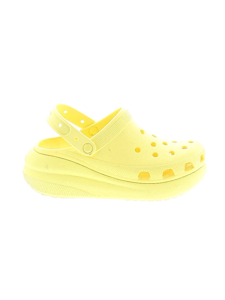Crocs Solid Yellow Mule/Clog Size 10 - photo 1