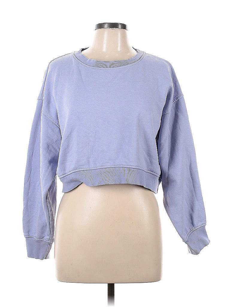 Zara Blue Sweatshirt Size L 50 off thredUP