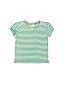 Mini Boden 100% Cotton Stripes Green Short Sleeve T-Shirt Size 6 - 7 - photo 1