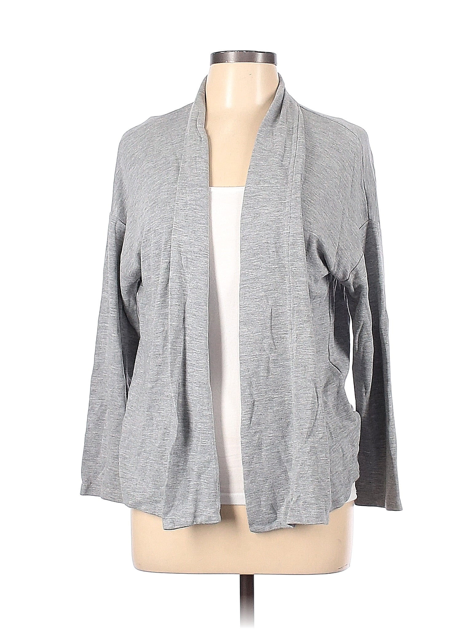 Talbots Color Block Gray Cardigan Size L 78 Off Thredup