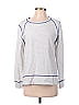 Tommy Bahama 100% Cotton Color Block Marled White Silver Sweatshirt Size S - photo 1