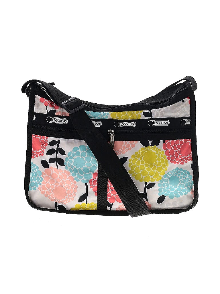 LeSportsac Floral White Black Crossbody Bag One Size 61 off thredUP