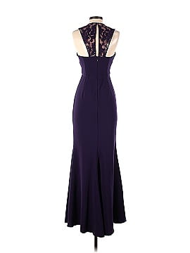 JS Collection Eggplant Ottoman Gown (view 2)