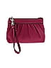Coach Factory 100% Leather Solid Burgundy Leather Wristlet One Size - photo 1