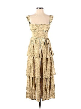 WeWoreWhat Yellow Floral Corset Dress (view 1)