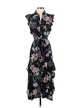 Marissa Webb Collective Black Floral Button Down Dress (view 1)