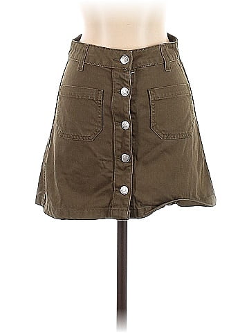 Sky and Sparrow Denim Skirt (view 1)