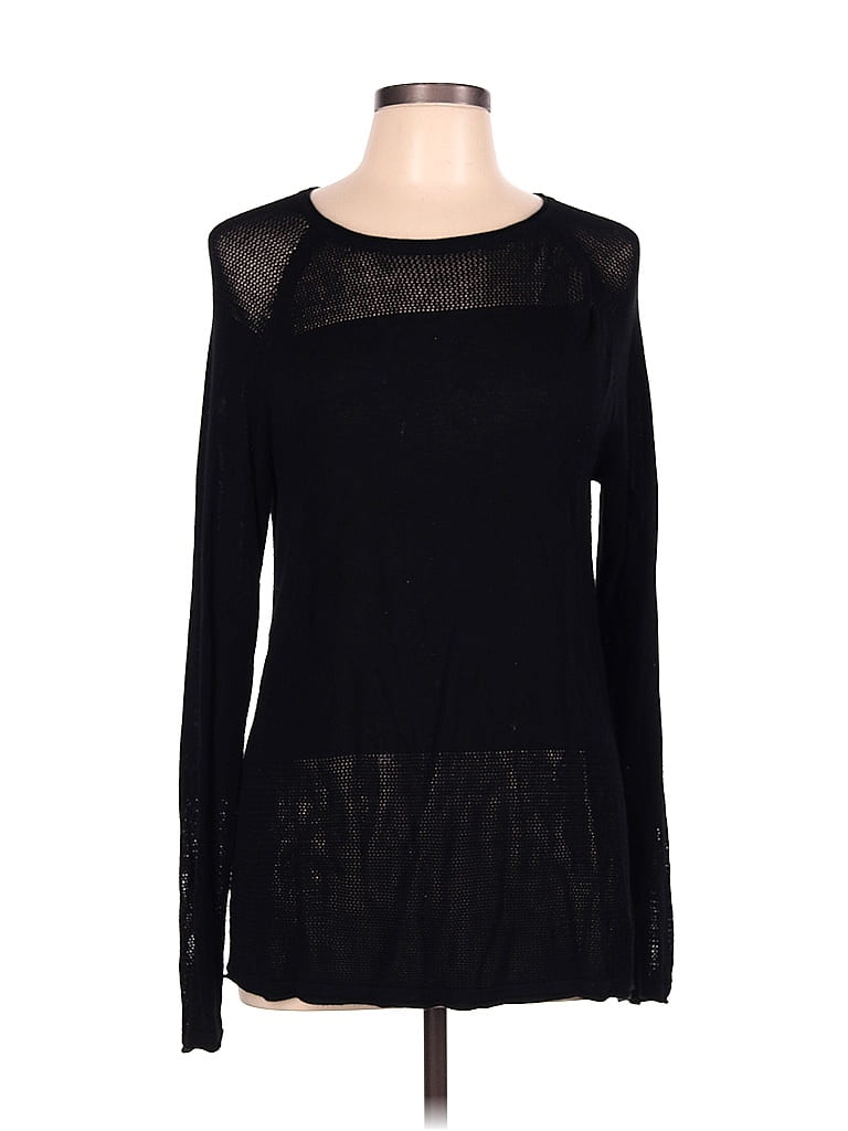 525 America 100% Rayon Color Block Black Pullover Sweater Size L - photo 1